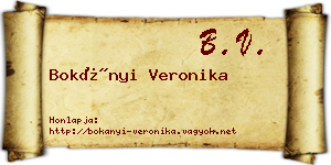 Bokányi Veronika névjegykártya